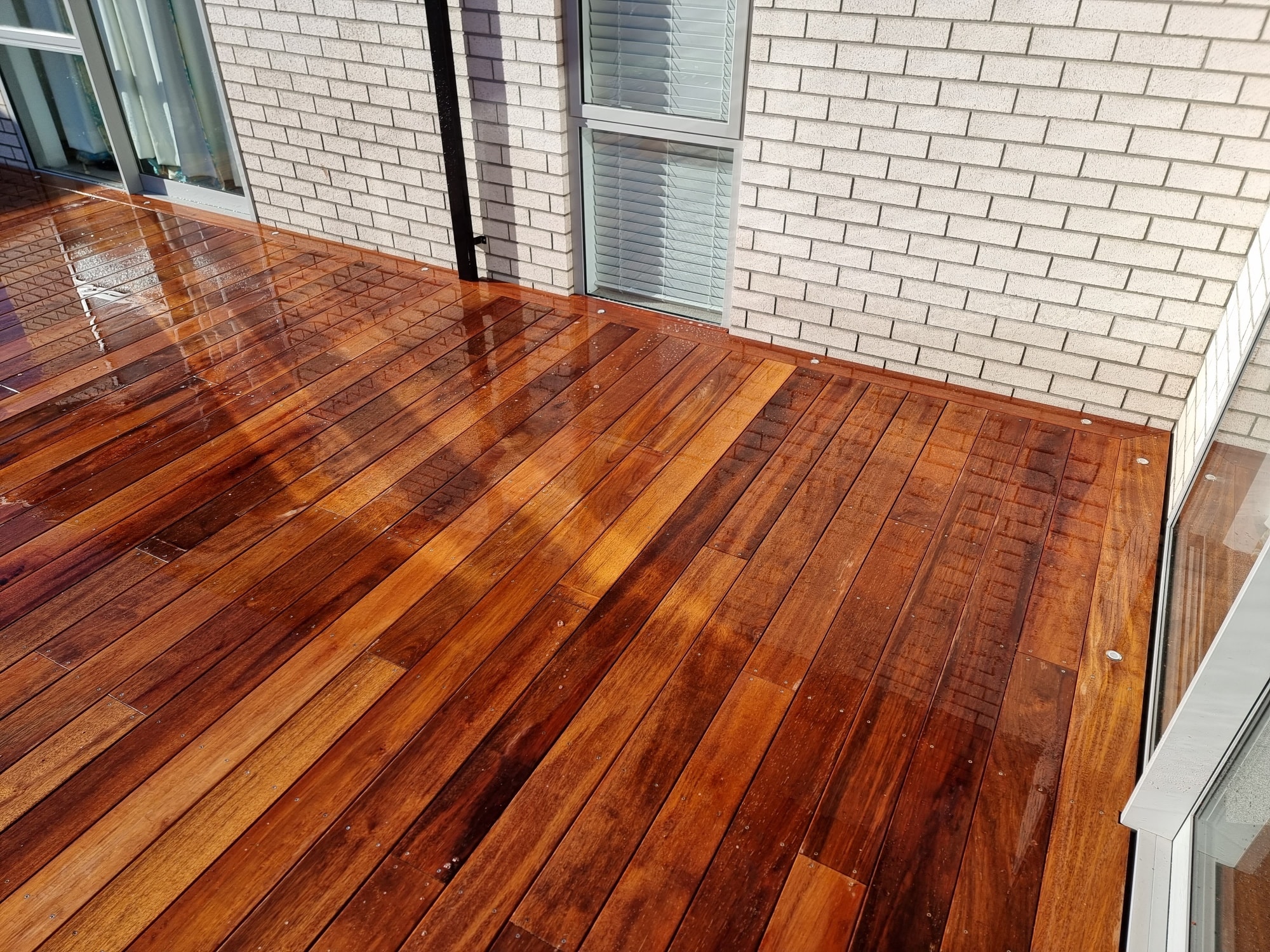 Backyard deck installation in Canterbury